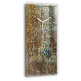 pionowy-zegar-szklany-do-kuchni-ze-wzorem-tekstura-starego-metalu-30x60-cm
