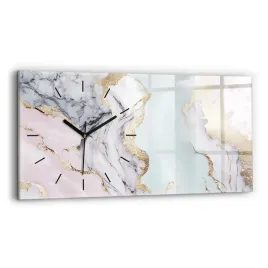 minimalistyczny-zegar-szklany-scienny-ze-stylowym-nadrukiem-marmur-60x30-cm