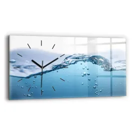 wiszacy-poziomy-zegar-szklany-ze-stylowym-nadrukiem-zblizenie-wody-60x30-cm