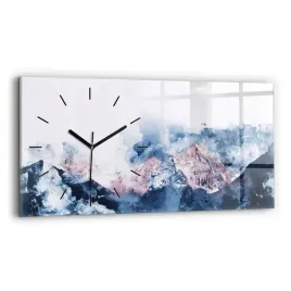 elegancki-foto-zegar-szklany-na-sciane-abstrakcyjne-pasma-gorskie-60x30-cm