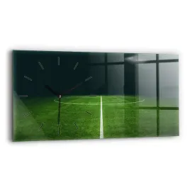 poziomy-zegar-szklany-scienny-do-biura-z-grafika-boisko-pilkarskie-60x30-cm