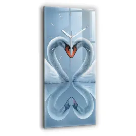 pionowy-zegar-szklany-scienny-do-salonu-z-grafika-labedzie-w-serce-30x60-cm