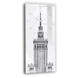pionowy-zegar-szklany-do-sypialni-ze-wzorem-palac-kultury-i-nauki-30x60-cm