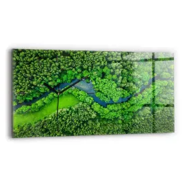 poziomy-zegar-szklany-scienny-ze-stylowym-nadrukiem-rzeka-w-lesie-60x30-cm