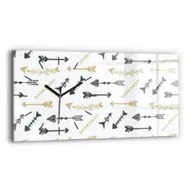 zegar-szklany-do-salonu-z-nadrukiem-geometryczny-wzor-hipsterski-60x30-cm