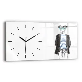 personalizowany-poziomy-foto-zegar-szklany-pies-w-ciele-czlowieka-60x30-cm