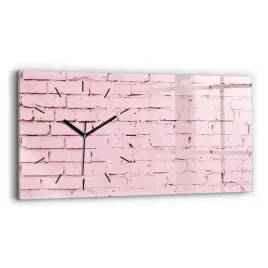 poziomy-zegar-szklany-do-salonu-ze-stylowym-nadrukiem-cegly-sciana-60x30-cm