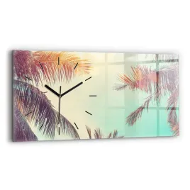 zegar-szklany-do-sypialni-ze-stylowym-nadrukiem-tropikalne-palmy-60x30-cm