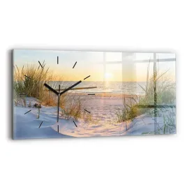 zegar-szklany-scienny-do-salonu-ze-wzorem-zachod-slonca-nad-morzem-60x30-cm