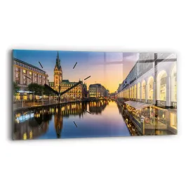 nowoczesny-poziomy-foto-zegar-szklany-na-sciane-ratusz-w-hamburgu-60x30-cm