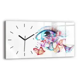 duzy-zegar-szklany-do-mieszkania-z-nadrukiem-kolorowe-oko-motyle-60x30-cm