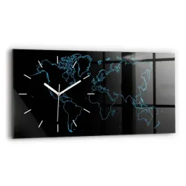 poziomy-zegar-szklany-minimalistyczny-scienny-kontury-mapy-swiata-60x30-cm