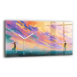 zegar-szklany-do-salonu-ze-stylowym-nadrukiem-platoniczna-milosc-60x30-cm