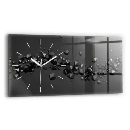 poziomy-foto-zegar-szklany-do-kuchni-na-sciane-czarna-abstrakcja-60x30-cm