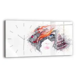 poziomy-zegar-szklany-scienny-z-grafika-slodka-kobieta-z-ciastem-60x30-cm