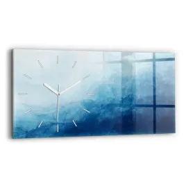 poziomy-zegar-szklany-scienny-do-salonu-z-grafika-abstrakcja-woda-60x30-cm