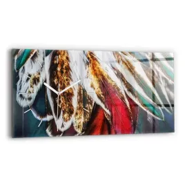 poziomy-zegar-szklany-scienny-z-nadrukiem-jasnobrazowe-piora-ptaka-60x30-cm
