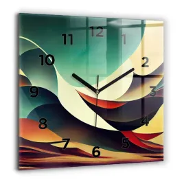 scienny-kwadratowy-zegar-szklany-ze-wzorem-linie-abstrakcyjne-tlo-60x60-cm