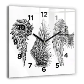kwadratowy-foto-zegar-szklany-do-kuchni-na-sciane-skrzydla-aniola-60x60-cm