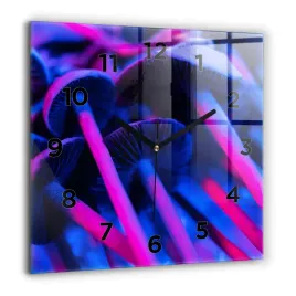 dekoracyjny-kwadratowy-foto-zegar-szklany-magiczne-kolorowe-grzyby-60x60-cm