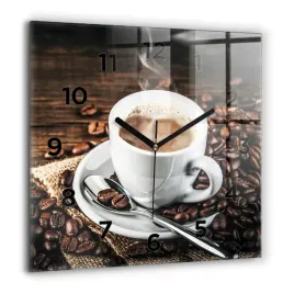 kwadratowy-zegar-szklany-scienny-ze-wzorem-filizanka-i-ziarna-kawy-60x60-cm