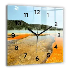 duzy-kwadratowy-foto-zegar-szklany-do-mieszkania-jezioro-z-gorami-60x60-cm