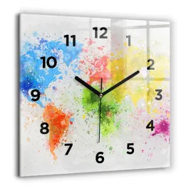 kwadratowy-zegar-szklany-scienny-do-salonu-mapa-swiata-na-papierze-60x60-cm