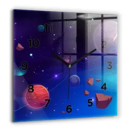 kwadratowy-zegar-szklany-nowoczesny-z-nadrukiem-planety-galaktyka-60x60-cm