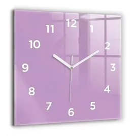 minimalistyczny-kwadratowy-zegar-szklany-scienny-z-grafika-liliowy-60x60-cm