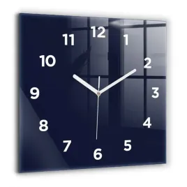 minimalistyczny-zegar-szklany-scienny-z-nadrukiem-ciemny-granatowy-60x60-cm