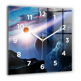 kwadratowy-zegar-szklany-designerski-z-nadrukiem-wielka-galaktyka-60x60-cm