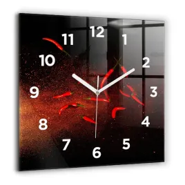 foto-zegar-szklany-scienny-do-nowoczesnych-wnetrz-papryczki-chili-60x60-cm