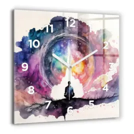 zegar-szklany-do-kuchni-na-sciane-z-nadrukiem-medytacja-styl-zycia-60x60-cm