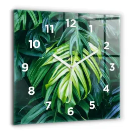 kwadratowy-foto-zegar-szklany-na-sciane-tropikalna-strona-natury-60x60-cm