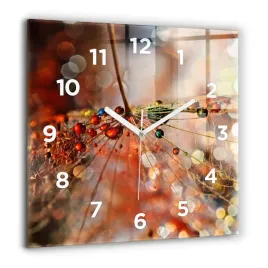 kwadratowy-zegar-szklany-dekoracyjny-na-sciane-dmuchawiec-z-rosa-60x60-cm