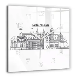 zegar-szklany-do-sypialni-z-nadrukiem-lodz-architektura-panorama-60x60-cm