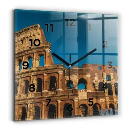 kwadratowy-zegar-szklany-na-sciane-ze-wzorem-koloseum-we-wloszech-30x30-cm