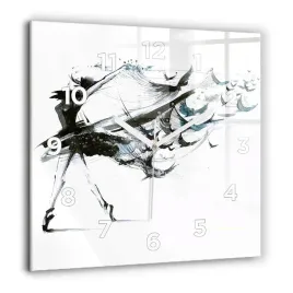 kwadratowy-zegar-szklany-scienny-ze-wzorem-kobieta-tanczaca-balet-60x60-cm