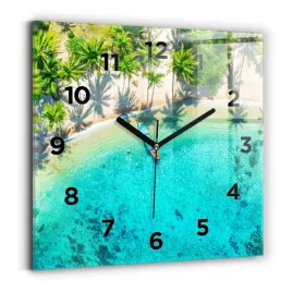kwadratowy-foto-zegar-szklany-na-sciane-tropikalna-plaza-koh-tao-30x30-cm