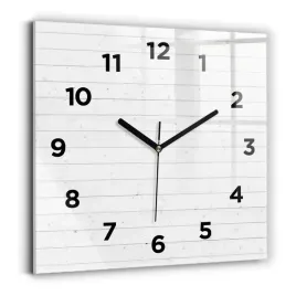 minimalistyczny-foto-zegar-szklany-scienny-panele-drewniane-wzor-30x30-cm