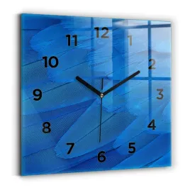 zegar-szklany-scienny-do-salonu-ze-stylowym-nadrukiem-pioro-ptaka-30x30-cm