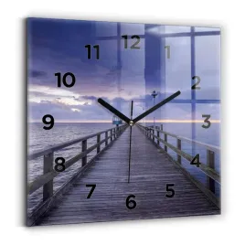 scienny-kwadratowy-zegar-szklany-do-biura-molo-na-morzu-baltyckim-30x30-cm