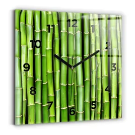 zegar-szklany-do-sypialni-ze-stylowym-nadrukiem-bambus-azjatycki-30x30-cm