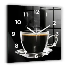 kwadratowy-zegar-szklany-scienny-do-salonu-z-nadrukiem-czarna-kawa-30x30-cm