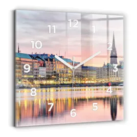 nowoczesny-kwadratowy-zegar-szklany-z-nadrukiem-alster-w-hamburgu-30x30-cm
