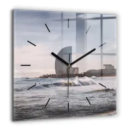 scienny-kwadratowy-zegar-szklany-z-grafika-barcelona-surfer-duzy-60x60-cm