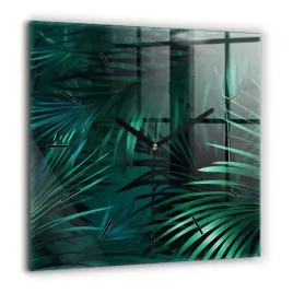 elegancki-zegar-szklany-na-sciane-ze-wzorem-tropikalne-liscie-xxl-60x60-cm