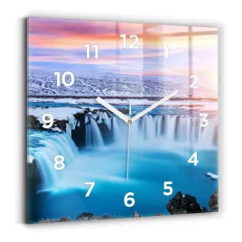 foto-zegar-szklany-do-kuchni-na-sciane-wodospad-godafoss-islandia-30x30-cm