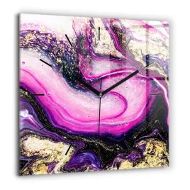 zegar-szklany-scienny-do-salonu-z-nadrukiem-abstrakcja-marmur-xxl-60x60-cm