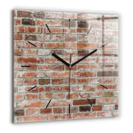 wiszacy-kwadratowy-zegar-szklany-ze-stylowym-nadrukiem-cegla-mur-60x60-cm